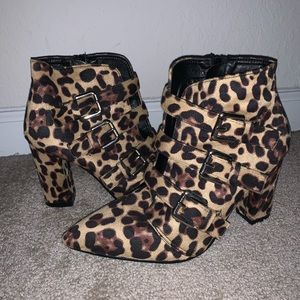 Cheetah Booties Size 9